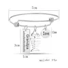 Charm Bilezikleri Seviyorum Babamı Seviyorum Erkek Araçları için Kahraman Mektup Bileziği Genişletilebilir Tel Sarma Bileklik Moda Babalar Günü Takı Hediye Drop de Dhnnm