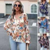 Design Long Sleeved Shirt For Women Autumn Elegant Floral