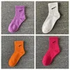 Chaussettes de sport de créateurs bas techniques polaire tie-dye chaussettes pour hommes mode colorée all-match femmes coton respirant football basket-ball chaussettes de sport pour hommes l5