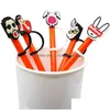 Pailles à boire 9pcs / set St Toppers Er Moules Bad Bunny Stranger Things Charms Réutilisable Splash Proof Dust Plug Décoratif 8Mm Cup Drop Deliv