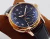 Ny Grand Complication Moon Phase 5396 2813 Automatisk herrklocka 5396 Vit Dial Stick Marker Rose Gold Case Brown Leather Watches Date Twpp TimeZoneWatch