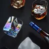 Japanse Stijl Whiskey Glazen Beker Handgemaakte Origami Vorm Liquor Geesten XO Bier Wijn Cocktail Glazen Sap Cup Koffiemok HKD230809