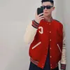 Mens Jackets Streetwear Men Baseball Jacket Spring Letter C Embroidery Patchwork Pu Leather Sleeves Casual Cashmere Unisex Clothing 230809