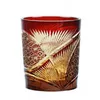 Japansk stil Edo Kiriko flerfärgad dricksglas 9 uns påfågel mönster whisky cup med presentförpackning hkd230809