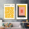 Paintings Mid Century Modern Bauhaus Abstract Geometry Posters Canvas Wall Art Pictures Prints for Living Room Home Decor 230808