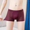 Mutande Mesh Hole Coolfex Uomo Boxer traspirante Intimo Sport Sexy Fashion Softable Boxer