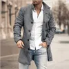 Men's Trench Coats Coat Autumn And Winter Stand Collar Medium Long Fashion Casual Large Size