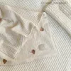 Couvertures emmailloter Millancel Ins chaud nouveau-né bébé couverture coréen ours broderie couverture de sommeil pour enfants coton literie Z230809
