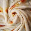 Dekens WOSTAR Zachte warme flanellen maïstortilla pizzadeken mexicaanse pita lavash fleece sofa geruite pluche spreien winterdeken 230809