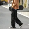 Мужские брюки мода Мужчина Свободная брюки корейские универсальные мужские грузовые стильная уличная одежда с мягкой дышащей тканью несколько карманов