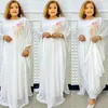 Ethnische Kleidung Afrikanische Kleider für Frauen 2023 Muslim Reine Farbe Applikation Traditionelle Lose Abendparty Abayas Islam Nigeria