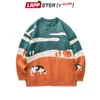 Men's Sweaters LAPPSTER-Youth Men Cows Vintage Winter Sweaters Pullover Mens O-Neck Korean Fashions Sweater Women Casual Harajuku Clothes 230808
