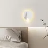Vägglampa sängen med switch modern enkel sovrum skandinavisk läsning