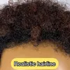Perruques synthétiques Ombre surbrillance brun miel Coupe basse afro wigAfro pixie wigshort perruque 200% densité 100% cheveux humains remy 230808