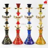 Jok Juk Arab Eagle Shisha Set z węża chicha miska baza narguile kompletna szklana szklana rura wodna do shisha akcesoria HKD230809