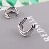 Boucles d'oreilles créoles minimalistes pour femmes, en forme de C, couleur or, en acier inoxydable, accessoires tendance, bijoux pour filles, vente en gros, KAE274