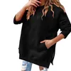 Women's Hoodies Solid Color Fashion Casual Long Sleeved Hoodie Bohemian Sweaters Funnel Neck Sweatshirts Women Fleece Pack