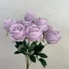 Bouquet de roses artificielles pour décoration de maison et de mariage, meilleure qualité