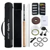 Rod Reel Combo Goture Portable 12FT 3 6M Telescopic Fly Fishing Kit Com Carry Tube Bag Cork Carbon Tenkara Para Stream Lake 230809