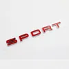 3D Plastik Siyah Kırmızı Spor Harfleri Otobiyografi Sport Carr Emblem Rozeti Grodu Sticker Land Range Rover Arabası Değerlendirme