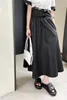 damska dwuczęściowa sukienka designerska moda kontrastowy octan satynowy krótki rękaw bluzka kobiet plisowana spódnica