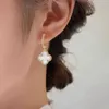 Boucles d'oreilles de styliste à quatre feuilles pour femmes, classiques, petit vent parfumé, trèfle, lumière dorée, Flash