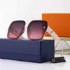 Designerin Luis Viton Sonnenbrille 2023 Neue einteilige Frauenbrillen Druck schlanker Frauen UV-Schutzsport
