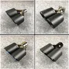 1 PCS Akrapovic Matte Dual Auspuffrohr Aufkleber Carbon Fiber Universal Auspuff Rohr Auto Schalldämpfer Tipps Düsen Tail202Q