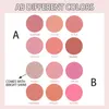 Blush 6 Colors Palette Matte Mineral Powder Bright Shimmer Face Professional Beauty Cosmetic Makeup 230809