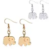 Dangle Chandelier New 19X14Mm Alloy Elephant Drop Earrings For Women Ladies Gold Sier Ear Hook Fashion Delivery Jewelry Dhzlm