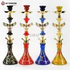 Moonshade Arab Arab Hookah Zestaw Chicha Eagle Model Creative Hawk Glass Base Narguile Paling Grass Ripe Zestaw shisha Akcesoria HKD230809