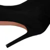 2022 Stivali calzino in lycra stretch sottile Tacchi alti da donna Stivali sopra il ginocchio sexy Primavera Autunno Scarpe a punta coscia alta donna L230704