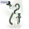 Plataformas petroleras de vidrio Dab Nail Ice Bong Tubos de vidrio delicados de fumar Bubbler Mini tubos de agua de vidrio con clavo de tazón de 14 mm