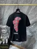 2023 футболка для рубашек CH Mens Heartz Fashion Summer Chromez Designer Sword Cotton Cother-рукав футболка с коротким рукавом.