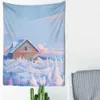 Tapestries rosa färgglada moln starry tapestry universum vägg hängande barnrum sovsal tapestries konst hem psykedelisk kawaii rum dekor r230810