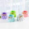 Macaron Colorful Nordic Modern Imitation Ceramic Plastic Flower Vase Invincible Wedding Birthday Art Home Arrangement Decoration HKD230810