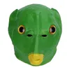 Halloween Costume Fish Head Party Mask Green Adult Animal Cosplay Prop Latex Masker Green Fish Head Cover Headgear HKD230810