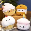 Fyllda plyschdjur Simulering Cake Series Dolls Plushie Chocolate Strawberry Fruit Muffin Cookie Shape Plush Toys Party Decor Gift for Children