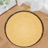 Ковры коврик живой круглый деревянный зерно комната детская ковер домашний пол играет в коврик для йоги декор