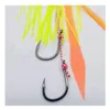 Fishing Hooks Kabura Jigging Madai Assist Strong Tai Rubbers Silicone Skirts Filaments Ribbons Different Colors Slider Jigs Tails Sinker 230809