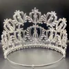Wedding Hair Jewelry Levery Large Crown Tiara Fashion Accessories Luxury Headband Big Crystal Bridal Women for Miss 230809