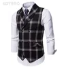 Kamizelki męskie Sprężyna i jesienne Slim Vest Men Business Business Business Kurt kamizelki kamizelki Men Casual w przeszłości S-2xl 230810