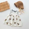 Aile Eşleşen Kıyafetler Aile Eşleştirme Giysileri Bebek Kız Elbiseler Yaz Çocuk Giysileri Sevimli Kız Bear Takım Kıyafet Toddler Kardeş R230810