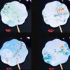 Chinese Style Products Ladies Hand Held Silk Fan Chinese Classical Embroidered Round Fan Vintage Wedding Dance Hand Fan Home Decoration Ornaments R230810