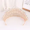 Big Opal Crown Bridal Hair Akcesoria eleganckie kryształowe tiary dziewczęta sukienka ślubna opaski na głowę nakrycia głowy