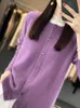 Women s Knits Tees Aliselect Long Sleeve Women Knitwear Cashmere Knit 100 Pure Merino Wool Spring Autume O Neck Top Cardigan Sweater Clthing Coat 230809