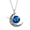 Collana Orecchini Set Romantico Bella Farfalla Blu Art Picture Vetro Cabochon Stud Bracciale Gioielli Per Matrimonio JS133