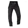 Men's Pants 2023 Multiple Pocket Cargo Training Army Men Tactical Long Length Trousers Waterproof Outdoor Working Mens