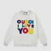 2023 Designer sweater love&heart A woman lover cardigan knit v round neck high collar womens fashion letter white black long sleeve clothing pullover Eur S-XL