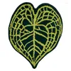 Carpets Heart Shaped Plant Anthurium Leaf Tufted Rug Plush Green Tropical Area For Bathroom Living Room Fluffy Mat